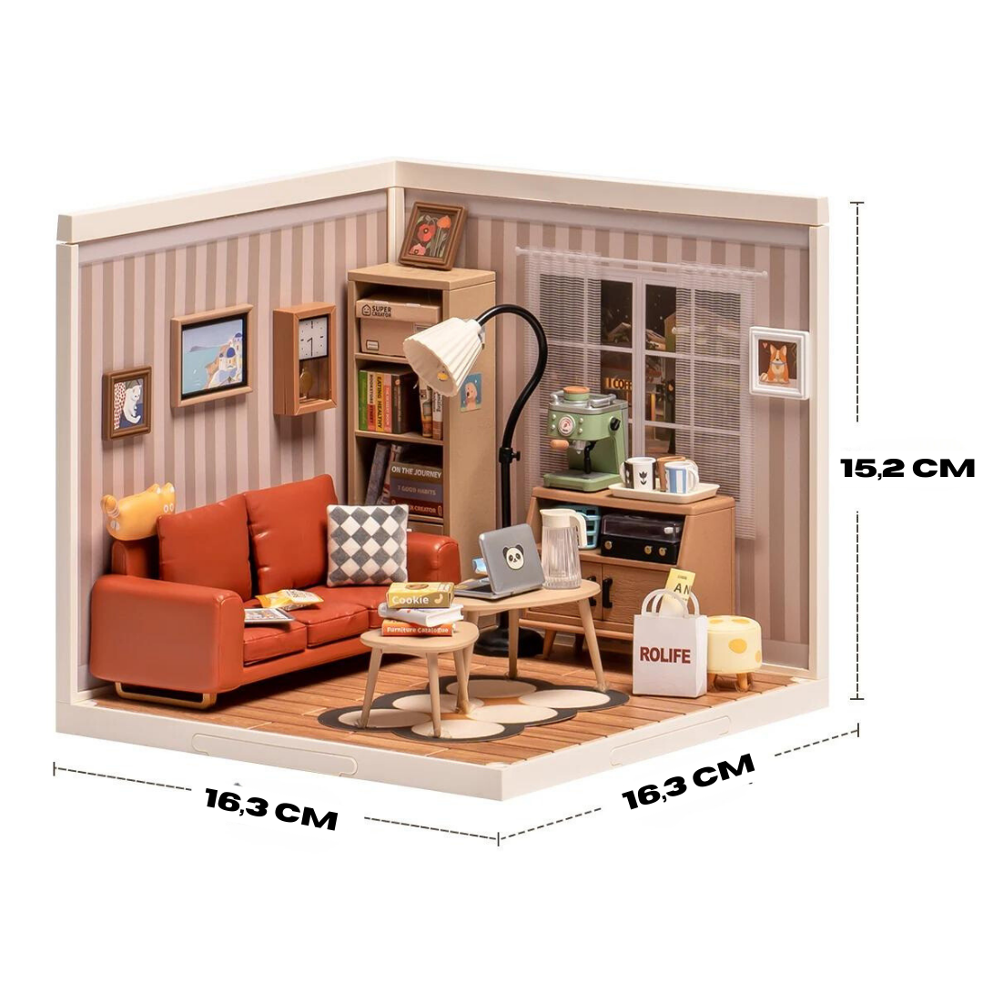 Mini Domek 3d - Salon | Rolife – wymiary modelu