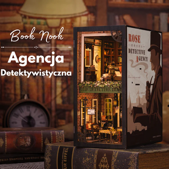 DIY Book Nook - Agencja Detektywistyczna | Cutebee Miniaturowy Domek
