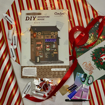 Zestaw Świąteczny Book Nook – Morita Ramen Shop | Cutebee Miniaturowy domek