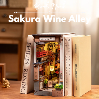 Sakura Wine Alley – Japońska Uliczka DIY Book Nook LED Puzzle 3D