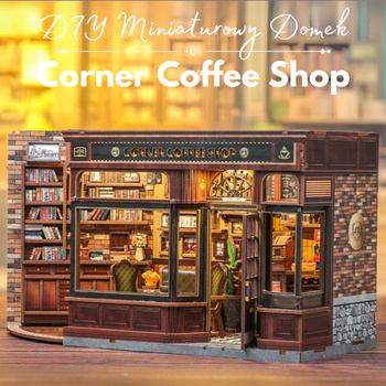 DIY Miniaturowy Domek - Corner Coffee Shop | Cutebee