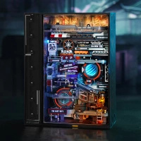 Tor Kulkowy Last City – Puzzle 3D ROKR, cyberpunk z LED (130 el.)