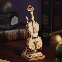 Drewniany Zestaw Puzzle 3D - Wiolonczela | Robotime