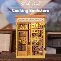 DIY Book Nook - Cooking Bookstore | Cutebee