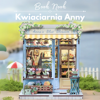 DIY Book Nook - Błękitna Kwiaciarnia Anny | Cutebee