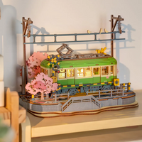 Tramwaj Sakura Journey – Puzzle 3D Rolife, japoński klimat (223 el.)