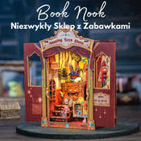 DIY Book Nook -  Niezwykły Sklep z Zabawkami | Cutebee