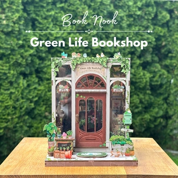 Green Life Bookshop Cutebee DIY Book Nook – Puzzle 3D Prezent