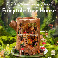 Miniaturowy Domek Book Nook - Fairytale Tree House | Rolife
