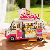 Food Truck z Lodami Beverly's – Puzzle 3D Rolife z LED