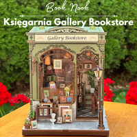 DIY Book Nook - Gallery Bookstore | Cutebee miniaturowy domek puzzle 3D