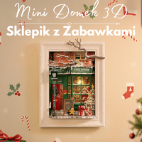 Mini Domek 3D - Sklepik z Zabawkami | Rolife puzzle 3D