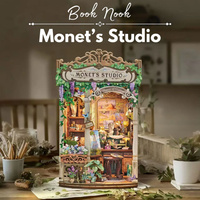 Monet’s Studio DIY Book Nook – Miniaturowy Domek 3D