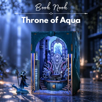 DIY Book Nook - Throne of Aqua | Minicity Miniaturowy Domek