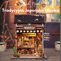 Tradycyjna Japońska Uliczka – DIY Book Nook Puzzle 3D | CuteBee