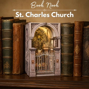 St. Charles Church – DIY Book Nook Minicity | Puzzle 3D Prezent