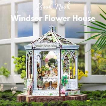 DIY Book Nook - Windsor Flowe House | Cutebee Miniaturowy Domek