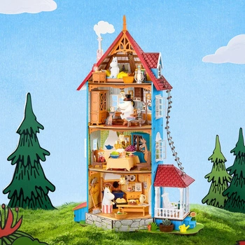 Moominhouse – miniaturowy Dom Muminków DIY