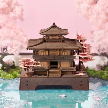 Sakura Pavilion – Puzzle 3D Rolife, japoński pawilon zen