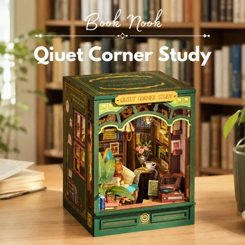 Quiet Corner Study - DIY Book Nook Rolife