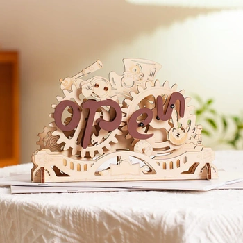 Szyld Open/Closed – Puzzle 3D ROKR, mechaniczny (52 el.)