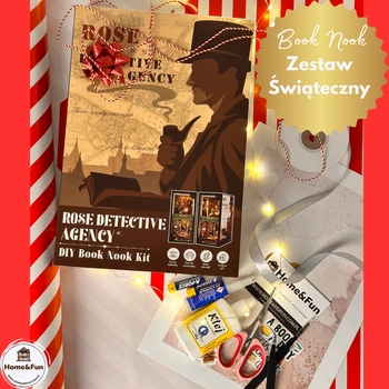 DIY Book Nook Zestaw Świąteczny - Agencja Detektywistyczna | Cutebee Miniaturowy Domek
