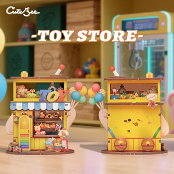 Drewniany Zestaw Puzzle 3D - Toy Store