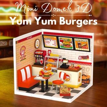 Mini Domek 3D - Yum Yum Burgers | Rolife